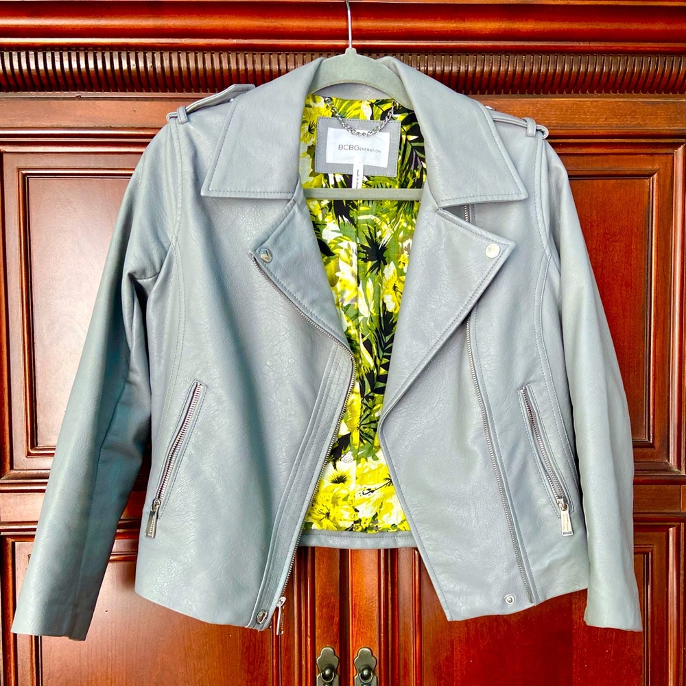 BCBGeneration Faux Leather Bike Jacket